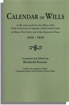 [New York] Calendar of Wills