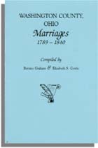 Washington County, Ohio Marriages, 1789-1840