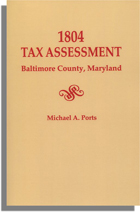 1804 Tax Assessment, Baltimore County, Maryland