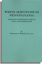 White Servitude in Pennsylvania