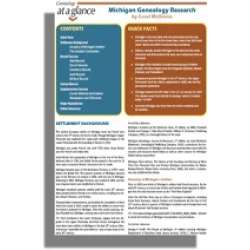 Genealogy at a Glance: Michigan Genealogy Research