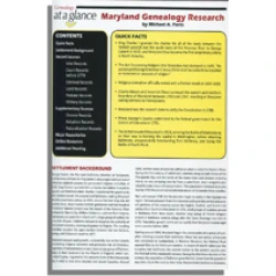 Genealogy at a Glance: Maryland Genealogy Research