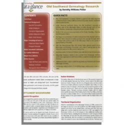 Genealogy at a Glance: Old Southwest Genealogy Research