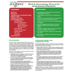 Genealogy at a Glance: Welsh Genealogy Research