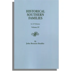 Historical Southern Families. Volume IV