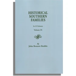Historical Southern Families. Volume IX