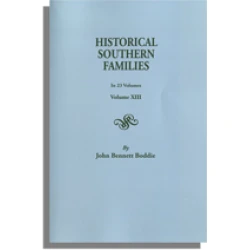 Historical Southern Families. Volume XIII
