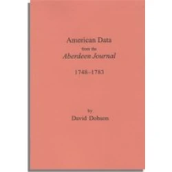 American Data from the Aberdeen Journal, 1748-1783
