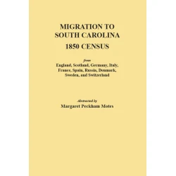 Migration to South Carolina - 1850 Census