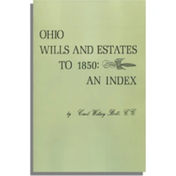 Ohio Wills and Estates to 1850: An Index